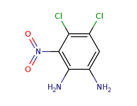 Molecular Structure of 276238-86-9 (4,5-Dichloro-3-nitro-1,2-diaminobenzene)
