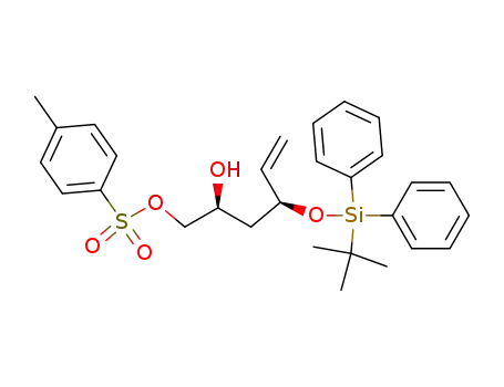 Toluene-4-sulfonic acid (2S,4S)-4-(tert-butyl-diphenyl-silanyloxy)-2-hydroxy-hex-5-enyl ester