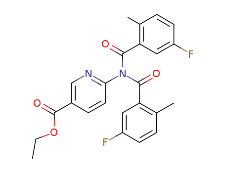 6-[bis-(5-fluoro-2-methyl-benzoyl)-amino]-nicotinic acid ethyl ester