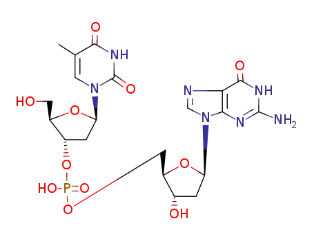 Molecular Structure of 4251-20-1 (thymidylyl-(3',5')-2'-deoxyguanosine)