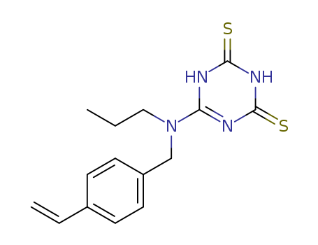 1,3,5-Triazine-2,4(1H,3H)-dithione, 6-(4-ethenylphenyl)methylpropylamino-