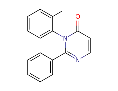 Molecular Structure of 89069-66-9 (3-(2-methylphenyl)-2-phenylpyrimidin-4(3H)-one)
