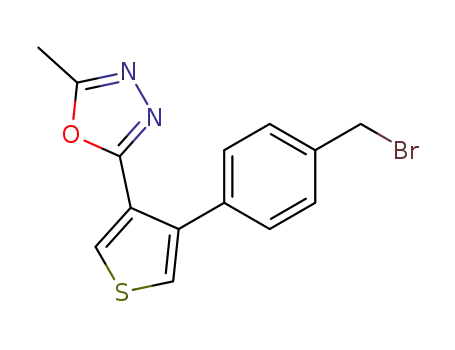 5-methyl-2-(4-(4-bromomethylphenyl)-thien-3-yl)-[1,3,4]oxadiazole