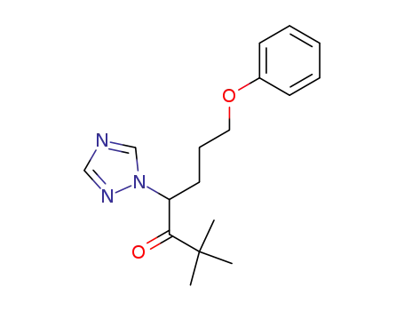 Molecular Structure of 80553-84-0 (2,2-dimethyl-7-phenoxy-4-[1,2,4]triazol-1-yl-heptan-3-one)