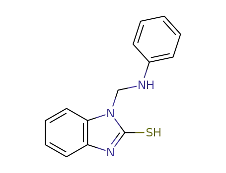 Molecular Structure of 63771-06-2 (2H-Benzimidazole-2-thione, 1,3-dihydro-1-[(phenylamino)methyl]-)