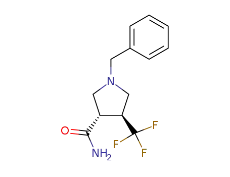 (3S,4S)-1-Benzyl-4-trifluoromethyl-pyrrolidine-3-carboxylic acid amide