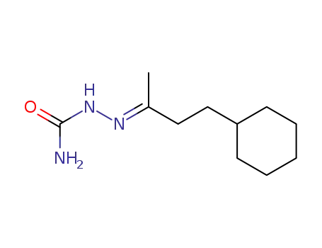 Molecular Structure of 7498-55-7 ((2E)-2-(4-cyclohexylbutan-2-ylidene)hydrazinecarboxamide)