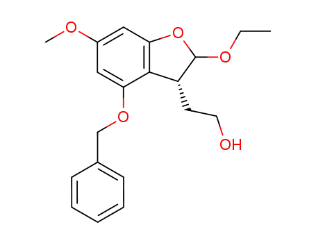 2-((R)-4-Benzyloxy-2-ethoxy-6-methoxy-2,3-dihydro-benzofuran-3-yl)-ethanol