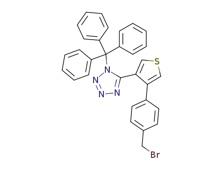 5-[4-(4-Bromomethyl-phenyl)-thiophen-3-yl]-1-trityl-1H-tetrazole