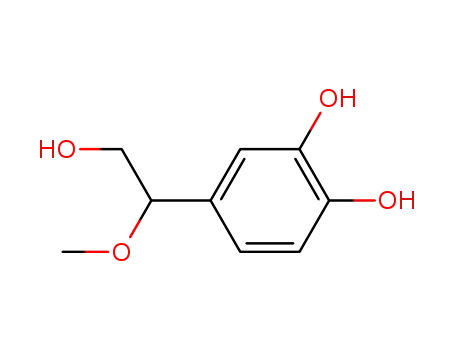 Molecular Structure of 577976-26-2 (4-(2-Hydroxy-1-methoxyethyl)-1,2-benzenediol)