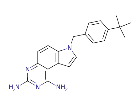7H-Pyrrolo[3,2-f]quinazoline-1,3-diamine,
7-[[4-(1,1-dimethylethyl)phenyl]methyl]-