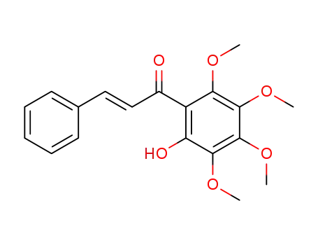 Molecular Structure of 57499-44-2 (2-Propen-1-one,1-(2-hydroxy-3,4,5,6-tetramethoxyphenyl)- 3-phenyl-,(2E)- )