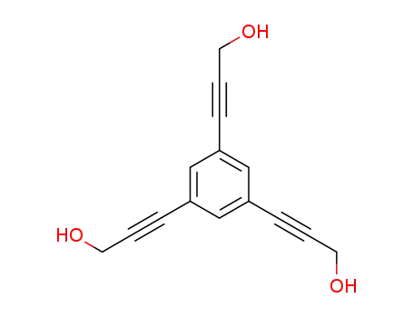 Molecular Structure of 918340-81-5 (2-Propyn-1-ol, 3,3',3''-(1,3,5-benzenetriyl)tris-)