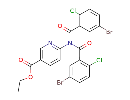 6-[bis-(5-bromo-2-chloro-benzoyl)-amino]-nicotinic acid ethyl ester
