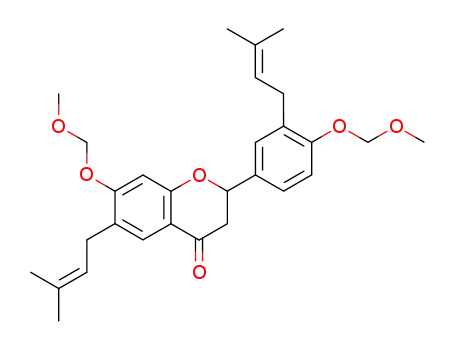 7-methoxymethoxy-2-[4-methoxymethoxy-3-(3-methyl-but-2-enyl)-phenyl]-6-(3-methyl-but-2-enyl)-chroman-4-one