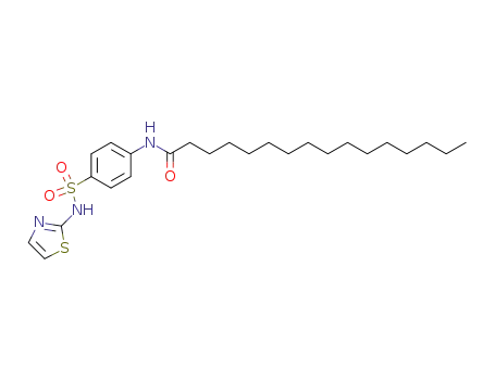 Molecular Structure of 104134-71-6 (N-{4-[(1,3-thiazol-2-ylamino)sulfonyl]phenyl}hexadecanamide)