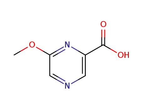 Molecular Structure of 24005-61-6 (6-Methoxy-pyrazinecarboxylicacid)