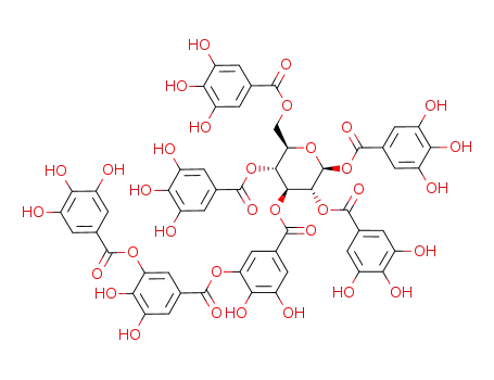 Molecular Structure of 99877-85-7 (C<sub>55</sub>H<sub>40</sub>O<sub>34</sub>)