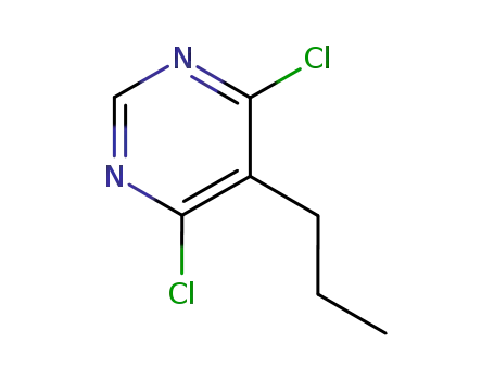 Molecular Structure of 63797-51-3 (4,6-DICHLORO-5-PROPYLPYRIMIDINE)
