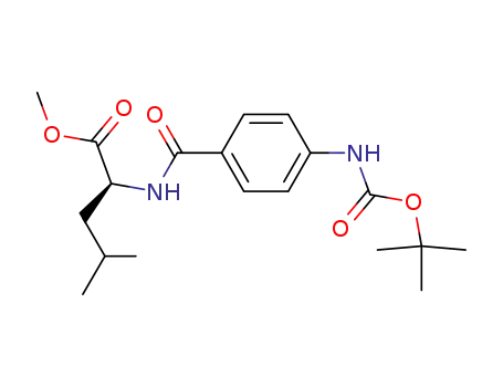 (S)-2-(4-tert-Butoxycarbonylamino-benzoylamino)-4-methyl-pentanoic acid methyl ester