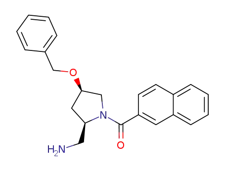((2R,4R)-2-Aminomethyl-4-benzyloxy-pyrrolidin-1-yl)-naphthalen-2-yl-methanone
