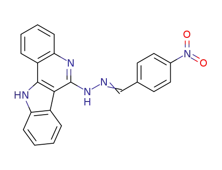 Benzaldehyde, 4-nitro-, 11H-indolo[3,2-c]quinolin-6-ylhydrazone