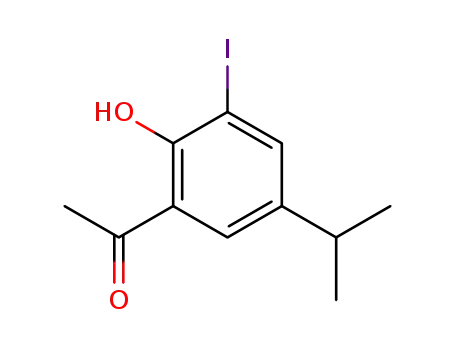 1-(2-hydroxy-3-iodo-5-isopropyl-phenyl)-ethanone