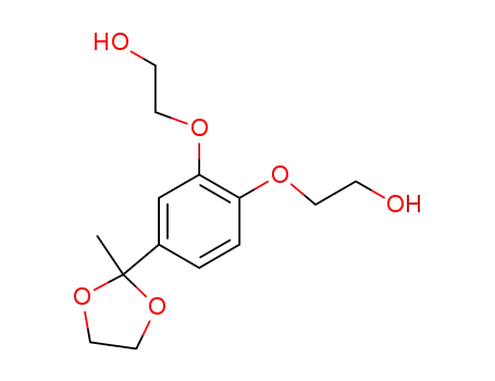 Ethanol, 2,2'-[[4-(2-methyl-1,3-dioxolan-2-yl)-1,2-phenylene]bis(oxy)]bis-