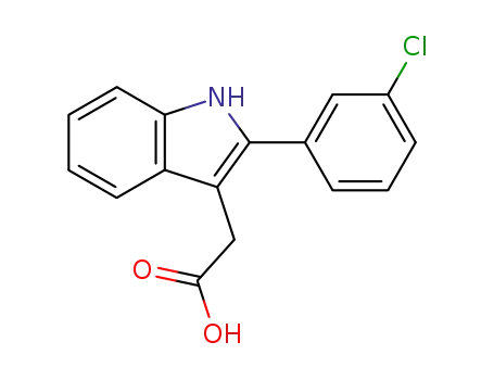 [2-(3-chloro-phenyl)-1<i>H</i>-indol-3-yl]-acetic acid