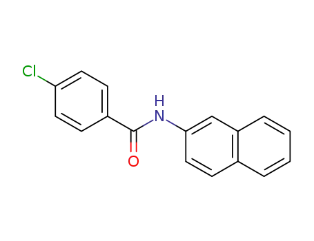 Molecular Structure of 73190-69-9 (P-CHLORO-N-2-NAPHTHYL-BENZAMIDE)