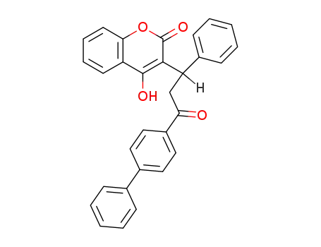 Molecular Structure of 28621-95-6 (2H-1-Benzopyran-2-one,
3-(3-[1,1'-biphenyl]-4-yl-3-oxo-1-phenylpropyl)-4-hydroxy-)
