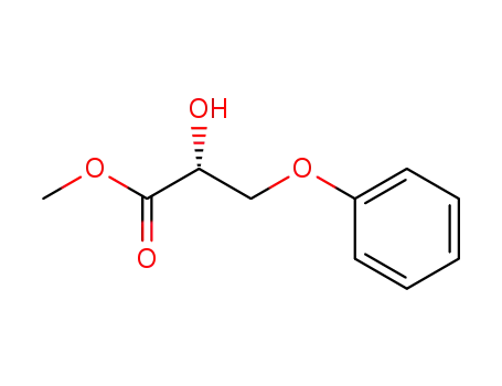 Molecular Structure of 233770-36-0 ((R)-2-Hydroxy-3-phenoxy-propionic acid methyl ester)