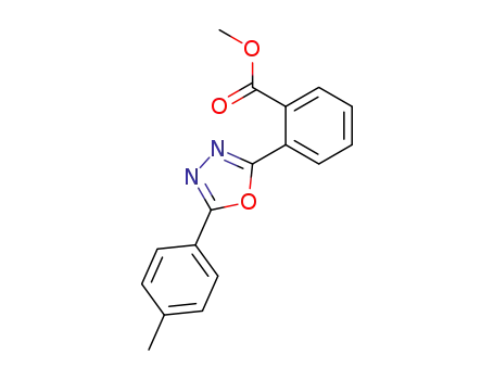 Molecular Structure of 593287-05-9 (Benzoic acid, 2-[5-(4-methylphenyl)-1,3,4-oxadiazol-2-yl]-, methyl ester)