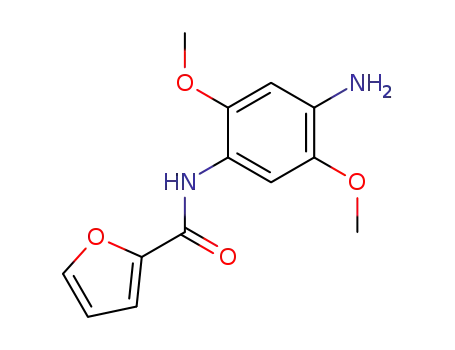 Molecular Structure of 462067-17-0 (Furan-2-carboxylic acid (4-amino-2,5-dimethoxy-phenyl)-amide)