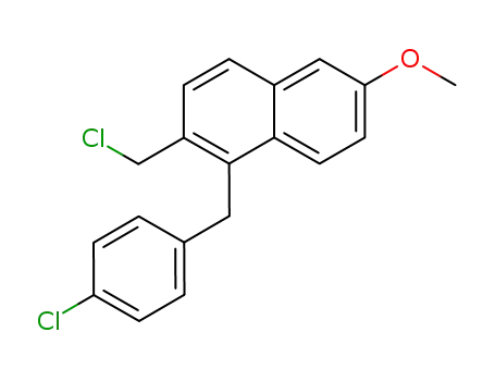 Naphthalene, 2-(chloromethyl)-1-[(4-chlorophenyl)methyl]-6-methoxy-