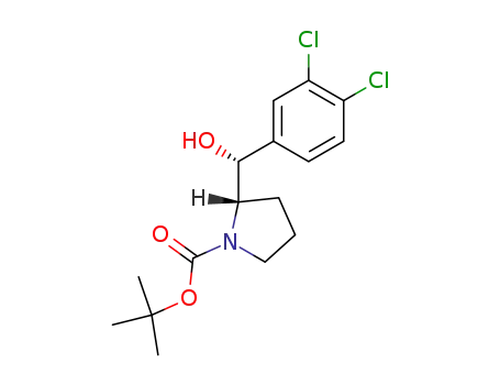 1-Pyrrolidinecarboxylic acid, 2-[(R)-(3,4-dichlorophenyl)hydroxymethyl]-,
1,1-dimethylethyl ester, (2S)-