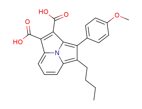 4-n-butyl-3-(4-methoxyphenyl)pyrrolo[2,1,5-cd]indolizine-1,2-dicarboxylic acid