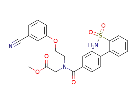 [[2-(3-cyano-phenoxy)-ethyl]-(2'-sulfamoyl-biphenyl-4-carbonyl)-amino]-acetic acid methyl ester