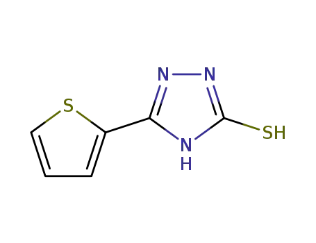 Molecular Structure of 68744-68-3 (3H-1,2,4-Triazole-3-thione, 1,2-dihydro-5-(2-thienyl)-)