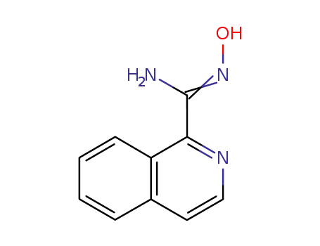 Molecular Structure of 17954-33-5 (1-Isoquinolinecarboximidamide, N-hydroxy-)