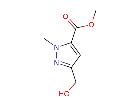 Molecular Structure of 1208081-25-7 (Methyl 5-hydroxymethyl-2-methyl-2H-pyrazole-3-carboxylate)