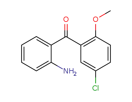 Molecular Structure of 474088-40-9 ((2-amino-phenyl)-(5-chloro-2-methoxy-phenyl)-methanone)