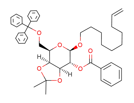 Benzoic acid (3aS,4R,6R,7R,7aS)-6-dec-9-enyloxy-2,2-dimethyl-4-trityloxymethyl-tetrahydro-[1,3]dioxolo[4,5-c]pyran-7-yl ester