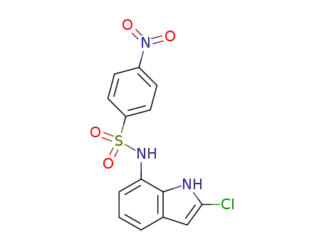 Benzenesulfonamide, N-(2-chloro-1H-indol-7-yl)-4-nitro-