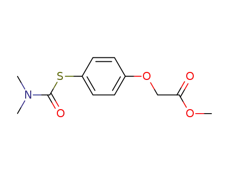 Molecular Structure of 317319-08-7 (Acetic acid, [4-[[(dimethylamino)carbonyl]thio]phenoxy]-, methyl ester)