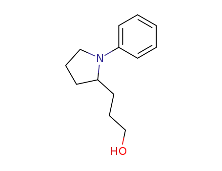 Molecular Structure of 59283-45-3 (2-Pyrrolidinepropanol, 1-phenyl-)