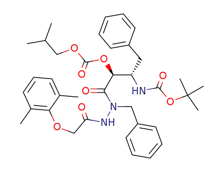 carbonic acid 1-{<i>N</i>-benzyl-<i>N</i>'-[(2,6-dimethyl-phenoxy)-acetyl]-hydrazinocarbonyl}-2-<i>tert</i>-butoxycarbonylamino-3-phenyl-propyl ester isobutyl ester