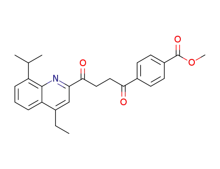 4-[4-(4-ethyl-8-isopropyl-quinolin-2-yl)-4-oxo-butyryl]-benzoic acid methyl ester