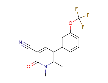 1,6-dimethyl-2-oxo-5-(3-(trifluoromethoxy)phenyl)-1,2-dihydro-3-pyridinecarbonitrile