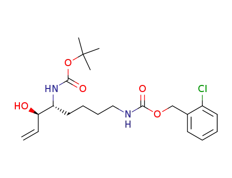 ((5R,6R)-5-tert-Butoxycarbonylamino-6-hydroxy-oct-7-enyl)-carbamic acid 2-chloro-benzyl ester